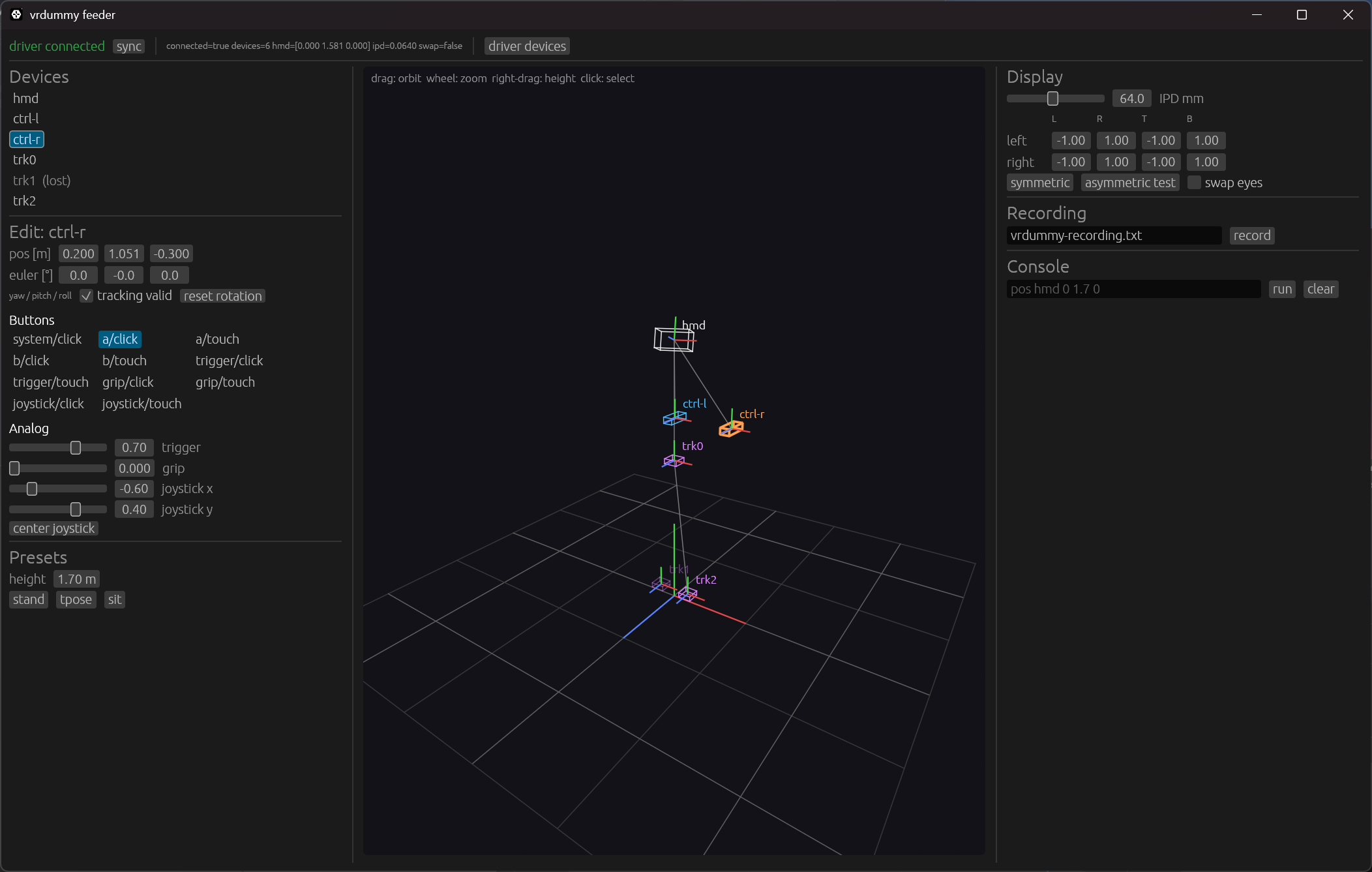 vrdummy-gui: 右コントローラを選択