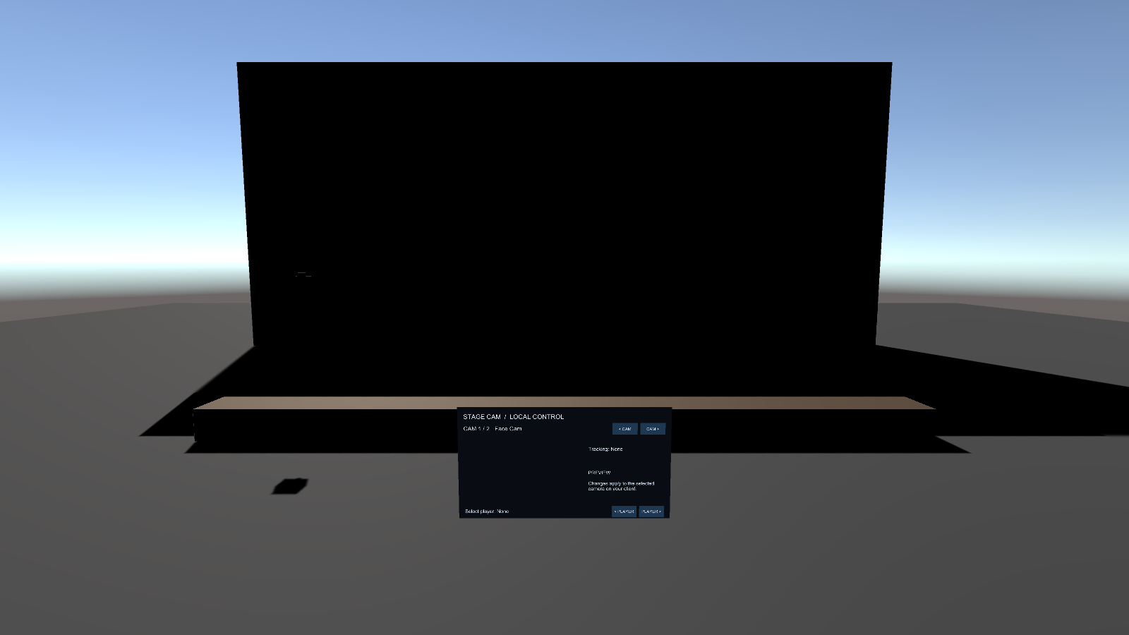 Stage Camera World Sample をUnityで表示した画面