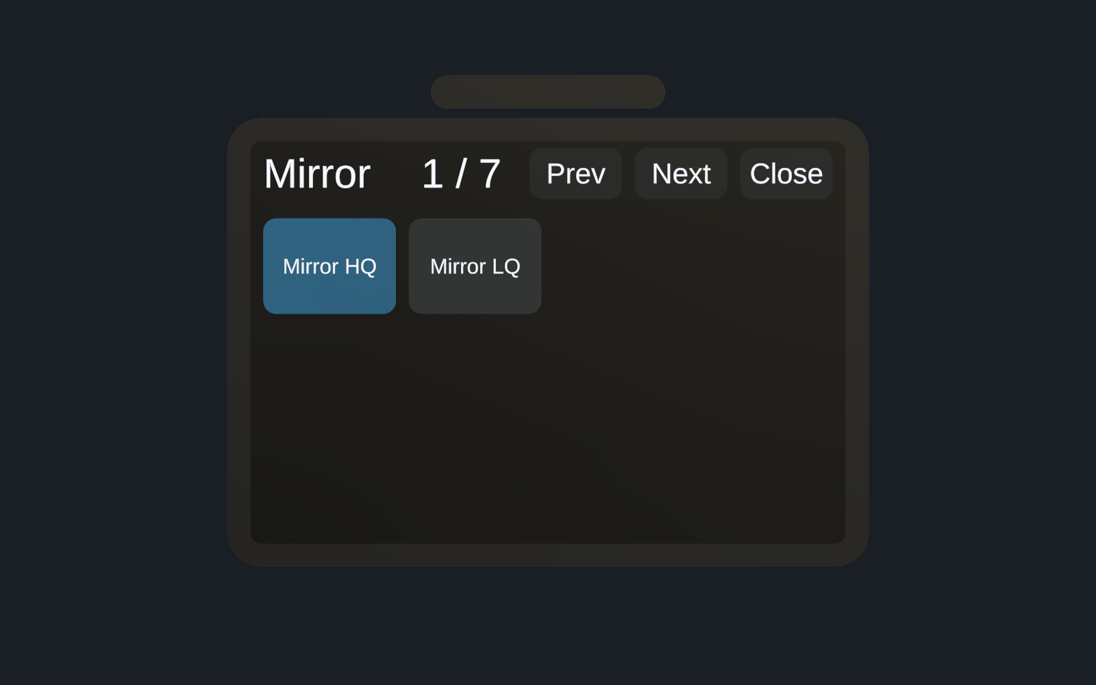 Mirror ページ