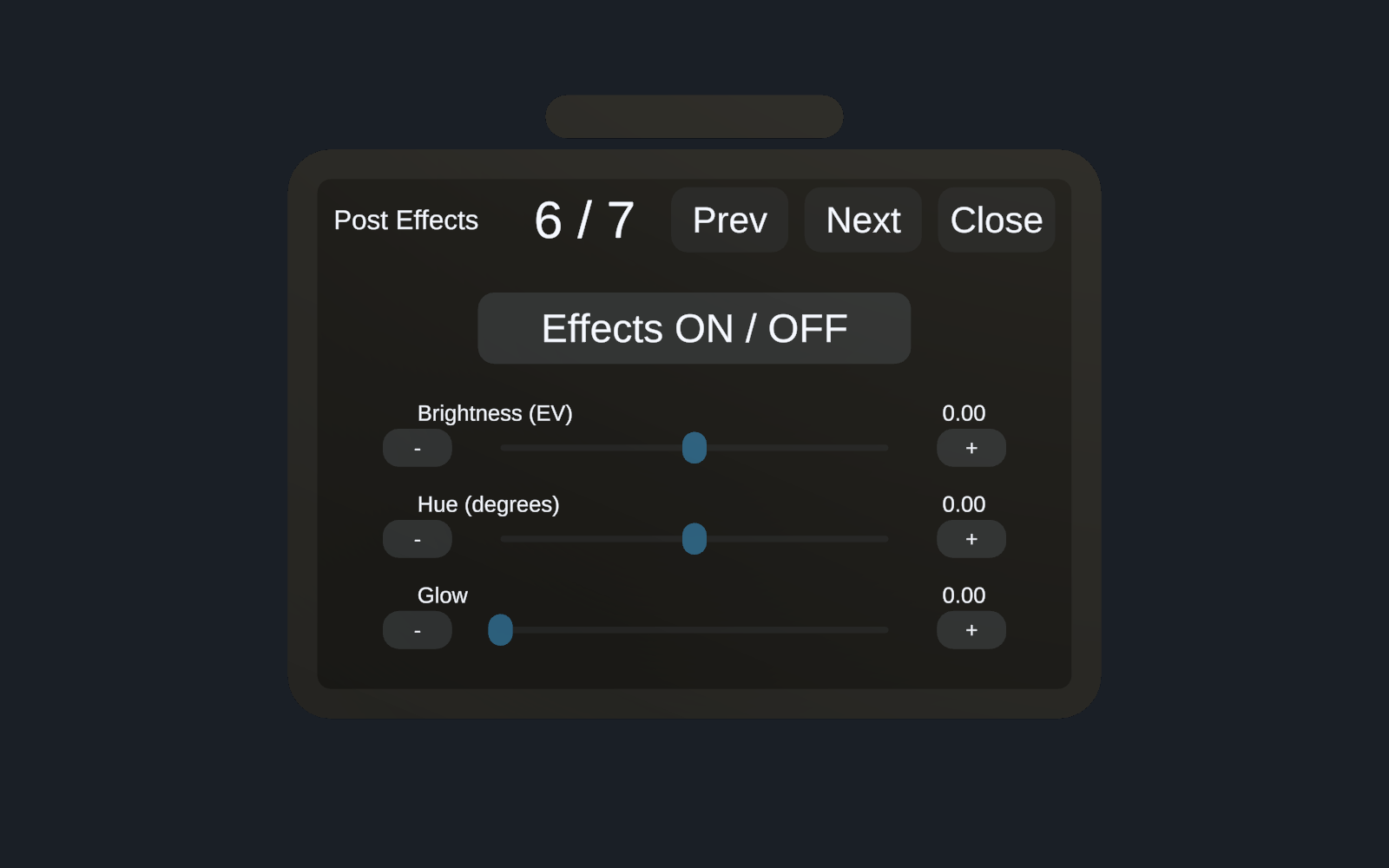 Post Effects ページ